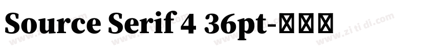 Source Serif 4 36pt字体转换